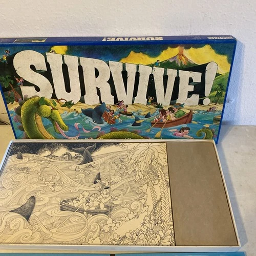 1982 Survive Game by Parker Brothers 100% Complete Board Game Vintage