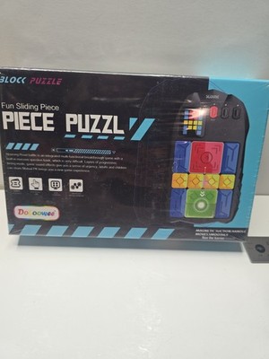 Sliding Puzzle 19 Pieces 500+ Super Slide Games Brain Teaser Portable LED Screen