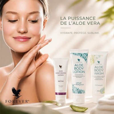 Forever Forever Aloe Skin Care Set Aloe Vera Moisturizer Body Wash Body Lotion