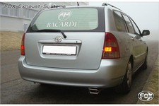  Sportauspuff +VB-Rohr Toyota Corolla E12 Kombi 2.0l Diesel 135x80 flachoval