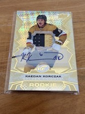 2022-23 Upper Deck Ice Kaedan Korczak Auto Patch 72/99 #115