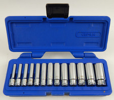 Cornwell Blue Power 13pc 1/4 Dr 6 Pt. Metric Socket Set 13pc 4mm-15mm CBP1LM