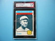 1973 O-PEE-CHEE MLB BASEBALL CARD #471 TY COBB LDR KSA 7.5 NM+ SHARP!! '73 OPC