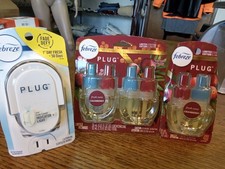 Lot 3 Febreze Plug Air Freshener Cranberry Limited Edition Cranberry W Oil Warmr