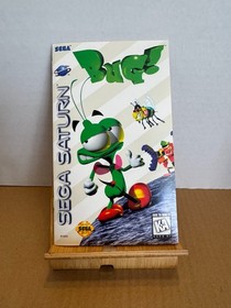 Bug! Sega Saturn 1995 USA CIB Game Manual Registration Card Cracked Case