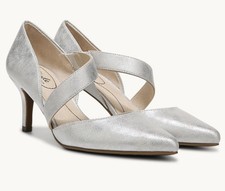 Life Stride Suki Women's Pumps/Heels, Silver Met Scarb, Size 8.5 W, New In Box