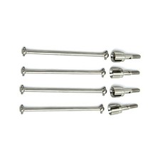 4x Silver Dog Bones Drive Shafts Wheel Axle For HSP 1/10 RC Truck 94111 94108 E