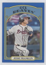 2021 Topps Heritage Minor League Edition Blue Border 70/99 Jesse Franklin V 9pd