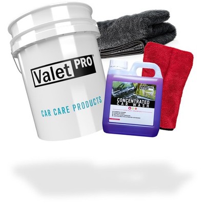 ValetPRO Wash & Dry Set #2 Wash Bucket 5GAL + Concentrated Car Wash 1L + Accessories