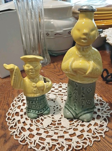Vintage Asian Sprinkle Plenty Laundry Sprinkler Bottle & #1 Measure Boy Ceramic 