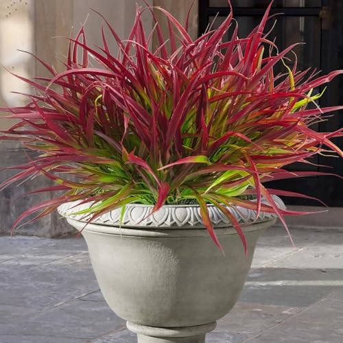 12 Bundles Artificial Outdoor Plants UV Resistant Fake Grass Plants Faux
