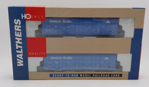 Walthers 932-27008 escala HO Georgia Pacific Thrall puerta Boxcar paquete de 2 LN/caja | Condition: Used