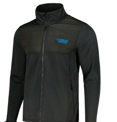 Embroidered Carolina Panthers NFL Dunbrooke Explorer Tech Jacket (Men's L) Black