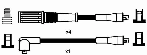 4x SPARK PLUG 91448 FOR MITSUBISHI GALANT/FORTIS/VIII/Sportback LANCER/EX 2.0L - Image 4 of 4