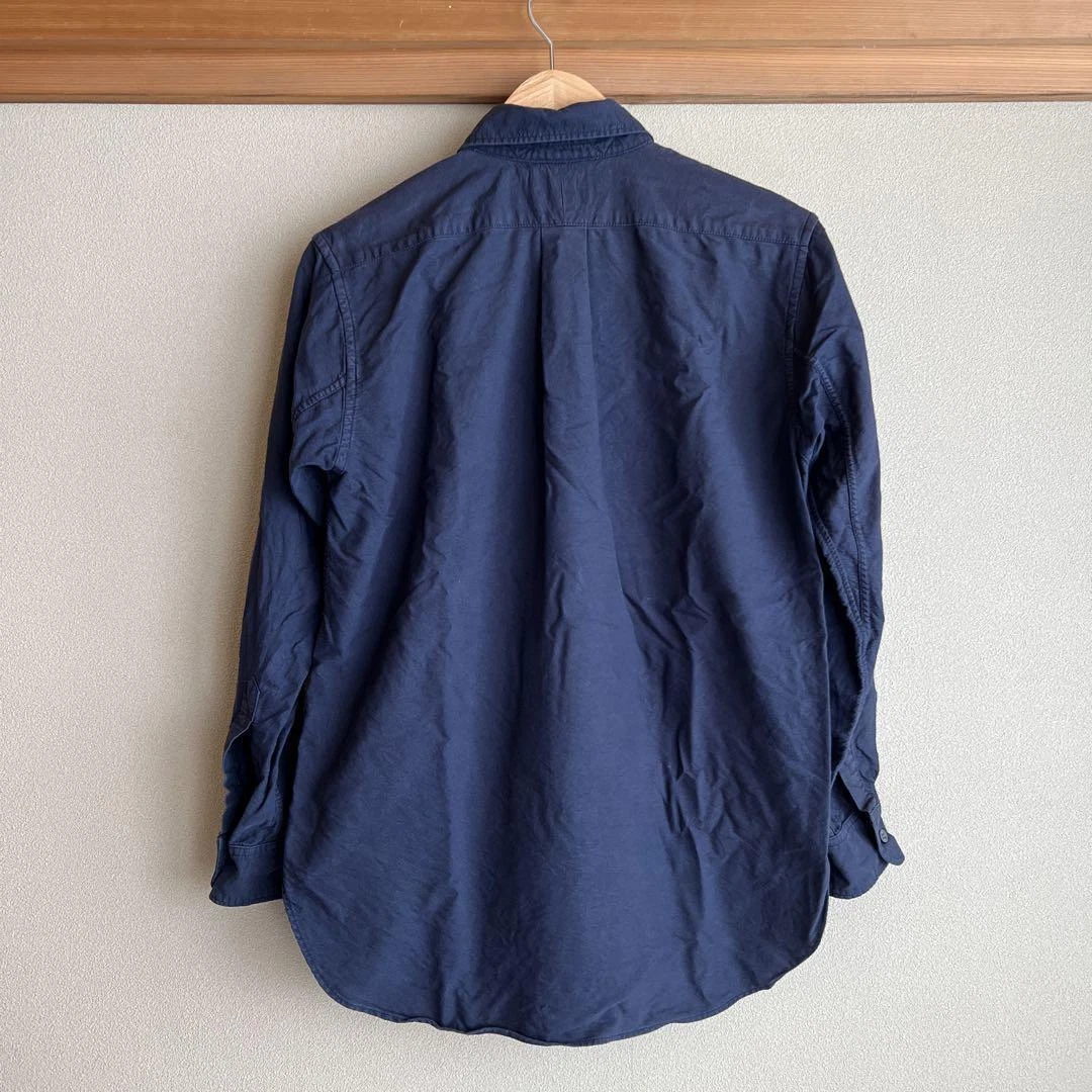 Engineered Garments 19th BD Shirt Oxford Navy Cotton Size XS Used