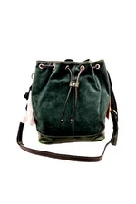 Patricia Nash Melrose Drawstring with Floret Key Fob Dark Green
