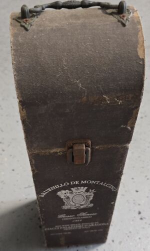 15" Vintage Style Wine Gift Box~Wooden Storage Holder~Wine Estate Product~Italy - Picture 4 of 12