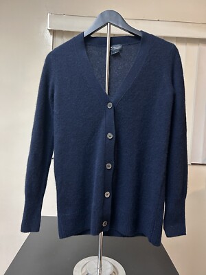 Bloomingdales 100% Cashmere Cardigan Sweater Luxury Womens