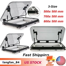 Large Caravan RV Skylight Anti-UV Roof Vent Hatch 500/700/800 x 500 mm cut out