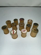 Vintage Wooden Spools EMPTY Lot Of 12 Spools