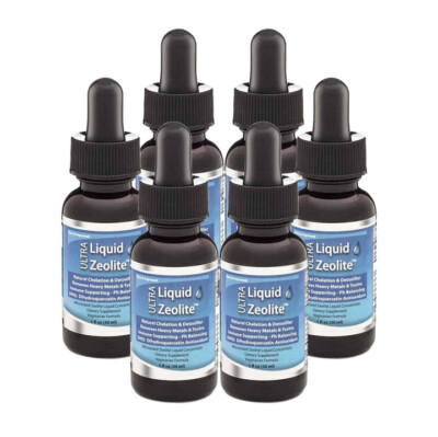 6 Extra Strength Liquified Zeolite Liquid Natural Detox for a PURE Mind and Body