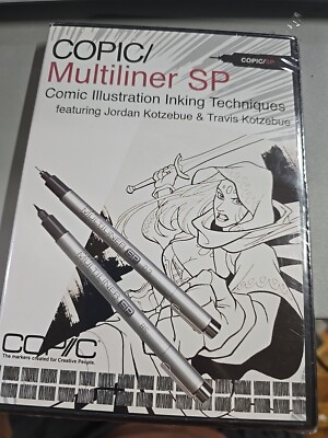 Copic Multiliner SP Comic Illustration Inking Techniques DVD NEW