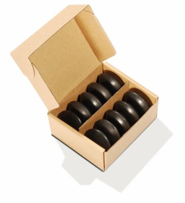 Master Massage Basalt Stein Malteser Form Lava Volcano Hot Stone 10er Pack