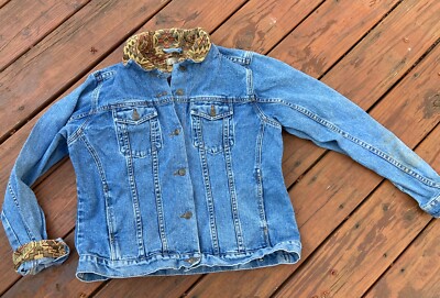Vtg The Territory Ahead Womens Large Trucker Denim Jean Jacket
