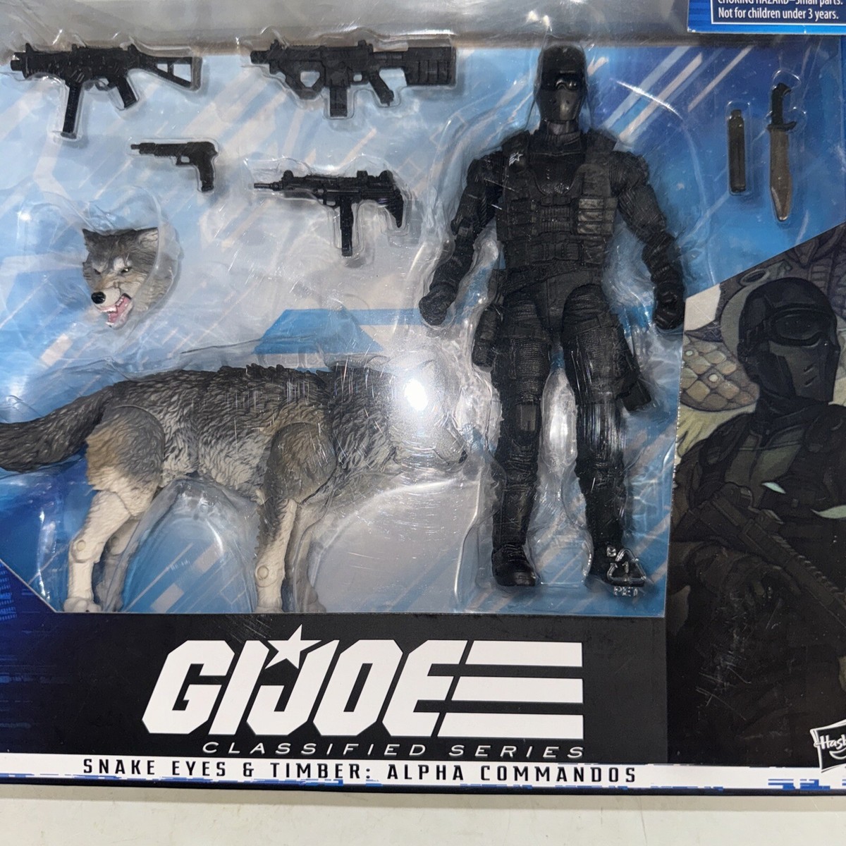 Hasbro G.I. Joe Classified Series Snake Eyes and Timber Wolf Alpha