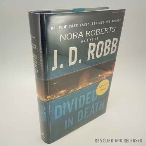Signed! Divided in Death by Nora Roberts Writing as J.