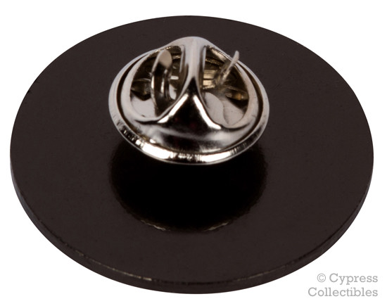 NUCLEAR SYMBOL ENAMEL LAPEL PIN DANGER RADIATION