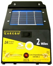 Solar Powered Electric Fence Charger - 2 Mile Energizer for Animals *SHIPS FREE*