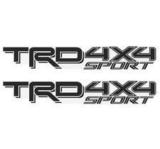 Trd 4x4 Sport Decal Toyota Tacoma Tundra Black Matte Replacement 2016-2023 Set 2