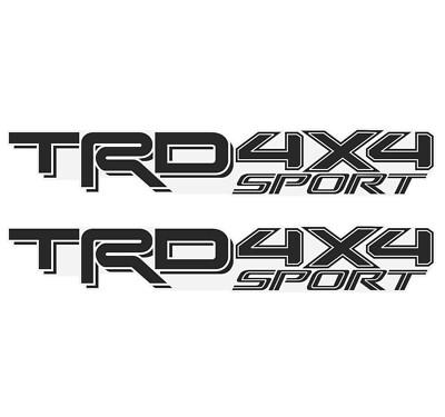 TRD 4x4 Sport Decal Toyota Tacoma Tundra Black Matte Replacement 2016-2023 Set 2
