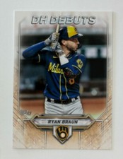 2021 Topps #DHD-10 Ryan Braun DH Debuts Milwaukee Brewers