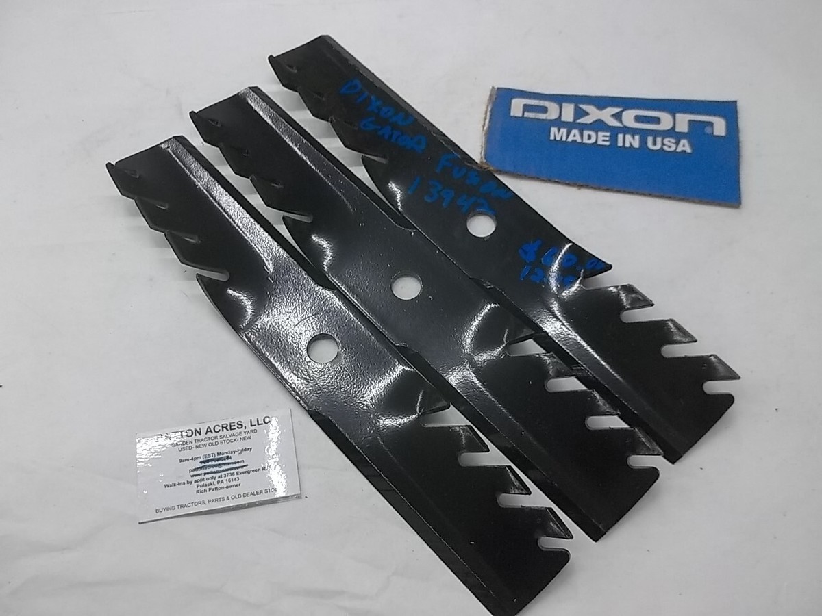 Mower Deck Blades 13942 for Dixon Gator Fusion | eBay
