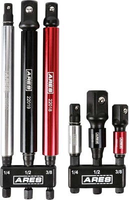 ARES 22013-6-Piece 3-Inch and 6pc 6-Inch Impact Socket Adapter Set 