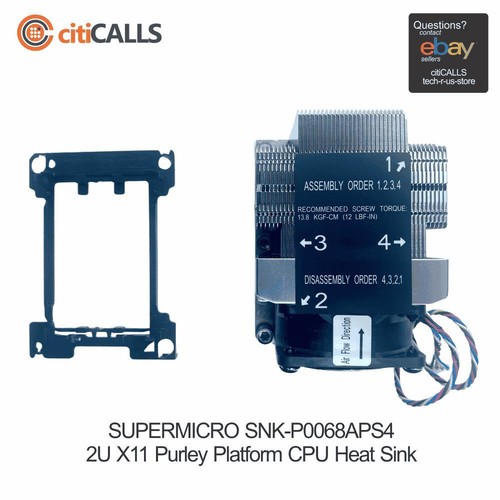 Supermicro SNK-P0068APS4 2U X11 Purley Platform CPU Heat Sink - 8400 rpm - 第 4/5 張圖片