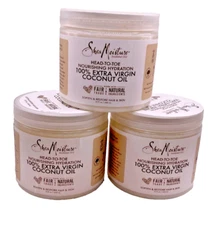 (3 Pack ) Shea Moisture Nourishing Hydration 100% Extra Virgin Coconut Oil/15 oz