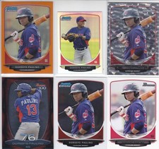 Dorsyss Paulino 2013 Bowman BP88 Prospect Card Lot Chrome +Base w/orange ref