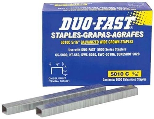 Duo-Fast 5010C - 5/16-Inch x 20 Gauge Chisel Staples 