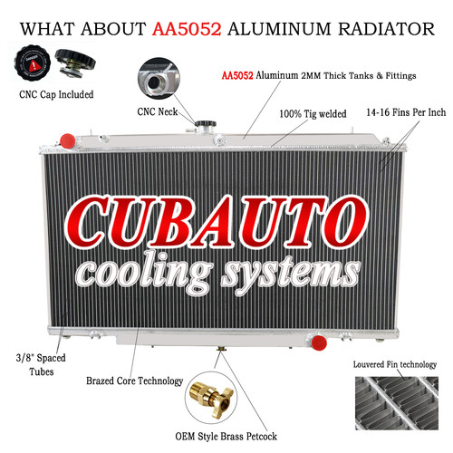 3 Row Aluminium Radiator Fit 1997-2001 Nissan Gu Patrol Y61 Petrol ...