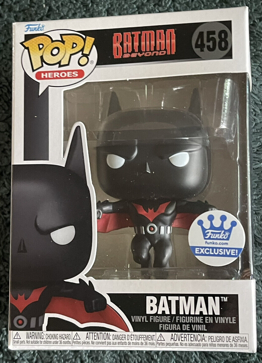 Funko POP! Heroes: Batman Beyond - Funko Shop Exclusive #458 w/ EcoTEK Protector