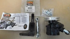 Flaming River FR1612 Power Steering Bracket & FR Pump W/4" Pulley, W/Hdw