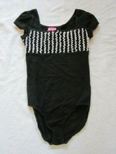 CAPEZIO FUTURE STAR BLACK DANCE LEOTARD SZ M 7/8