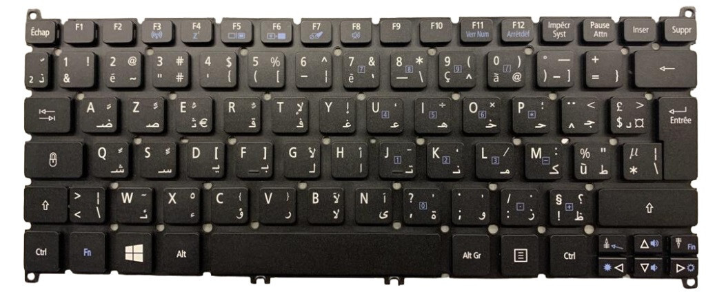 ARABIC Keyboard ACER ASPIRE ONE 725 726 756 V5-123 E3-112 S3-391