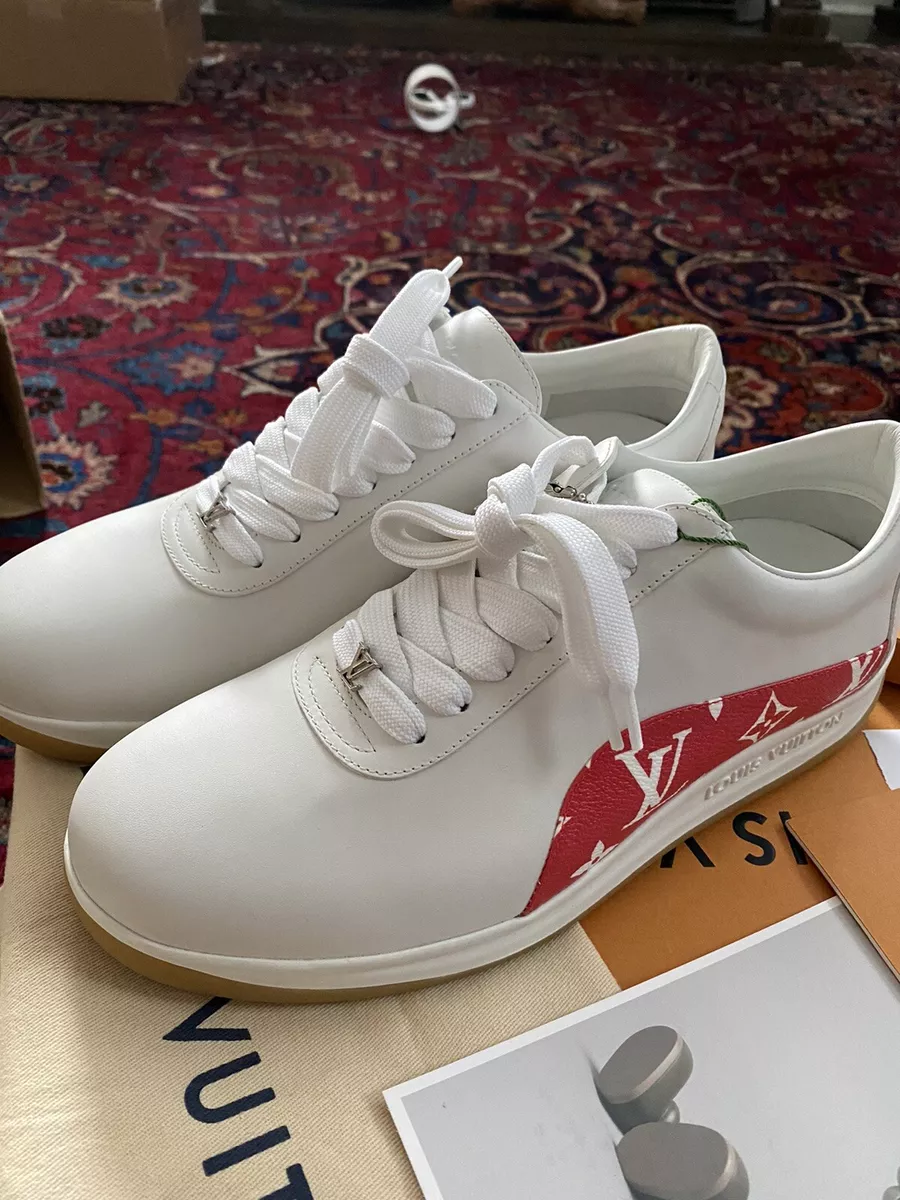 Louis Vuitton x Supreme - Authenticated Trainer - Leather White for Women, Very Good Condition