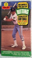 🔥BOB CAMPBELLS🔥 The Art of Hitting Softball New VHS with Dodgers MIKE MARSHALL