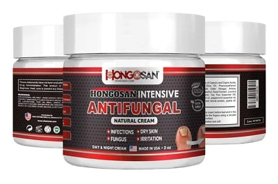 Hongosan Cream Antifungal for Athlete's Foot, Jock Itch, Ringworm 56 gr support