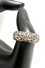 Vtg Carolyn Pollack Ring Relios Floral Filigree 925 Sterling Silver Sz 7 Ex Cond